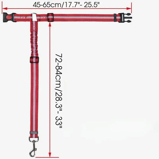 Adjustable Clip-In Dog Seat Belt One Paw Dog Company