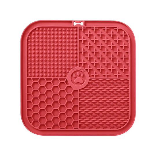 Slow Feeder Lick Mat eprolo Red