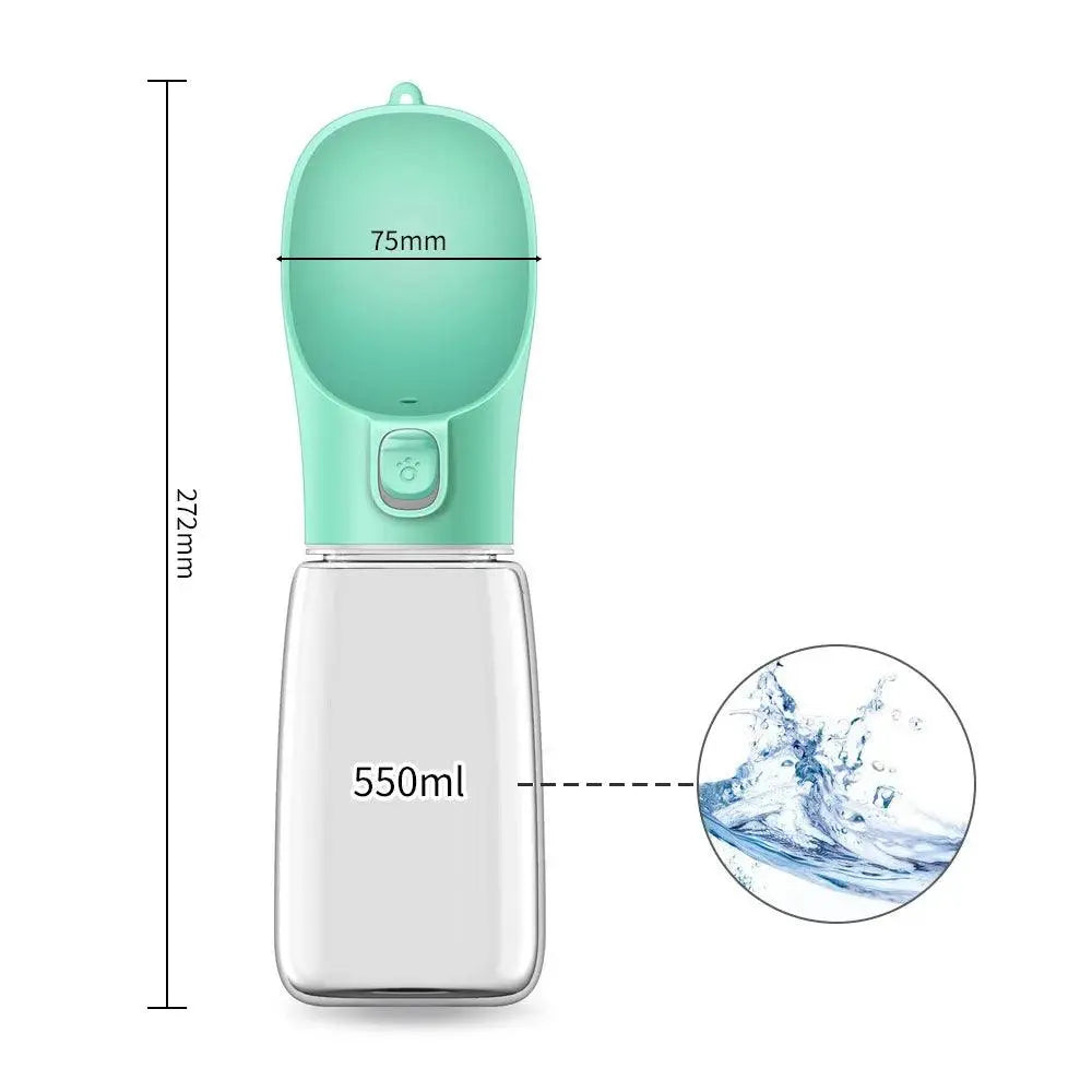 Portable 3-1 Dog Water Bottle Dog water bottle BonaceBoutique A-550ml-green Large Water Bottle