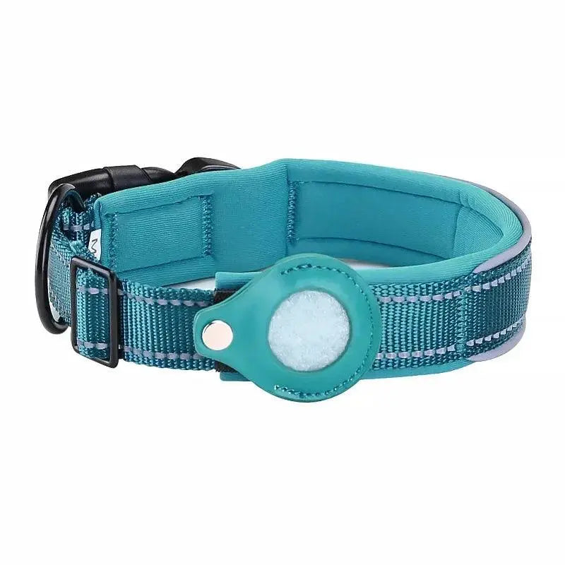 Waterproof AirTag Collar OnePaw Dog Company blue S (12-15 in / 30-37cm)