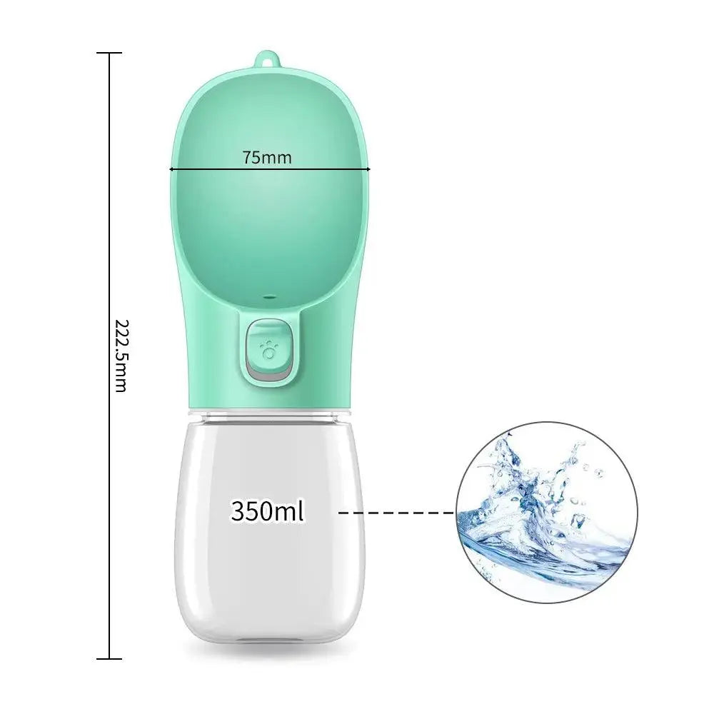 Portable 3-1 Dog Water Bottle Dog water bottle BonaceBoutique A-350ml-green Small Water Bottle