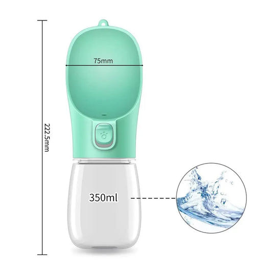 Portable 3-1 Dog Water Bottle Dog water bottle BonaceBoutique A-350ml-green Small Water Bottle