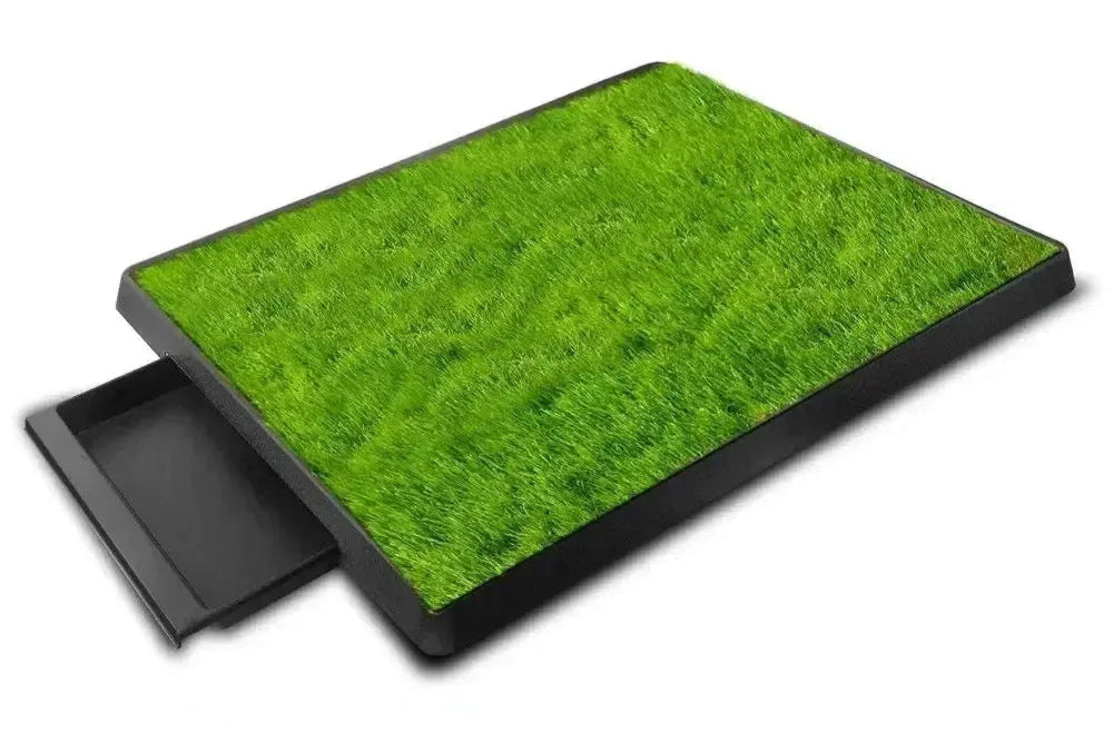 Pet Dog Toilet Portable Dog Potty Pan Anti-Splash 3 Layer Synthetic Grass Mesh Tray Toilet Puppy Kitten Urine Cleaning Tool