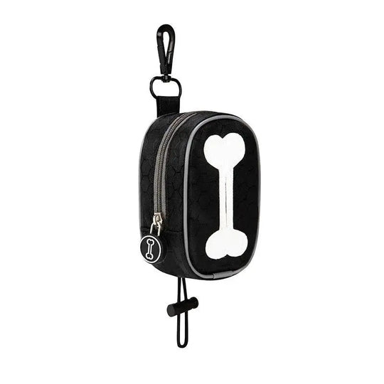 Dog Poop Bag Holder & Accessory Bag One Paw Dog Company Black