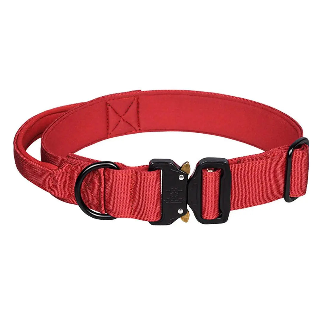 Multi Color Collar With Control Handle OnePaw Dog Company Red M