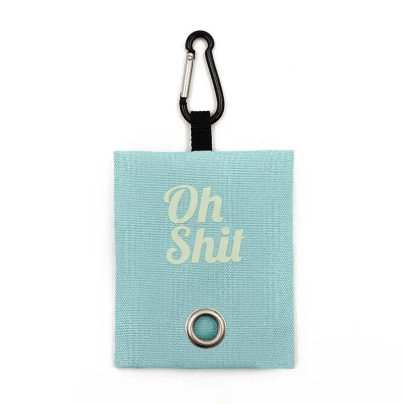 "Oh Shit" Bag Holder OnePaw Dog Company Blue