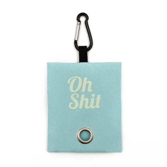"Oh Shit" Bag Holder OnePaw Dog Company Blue