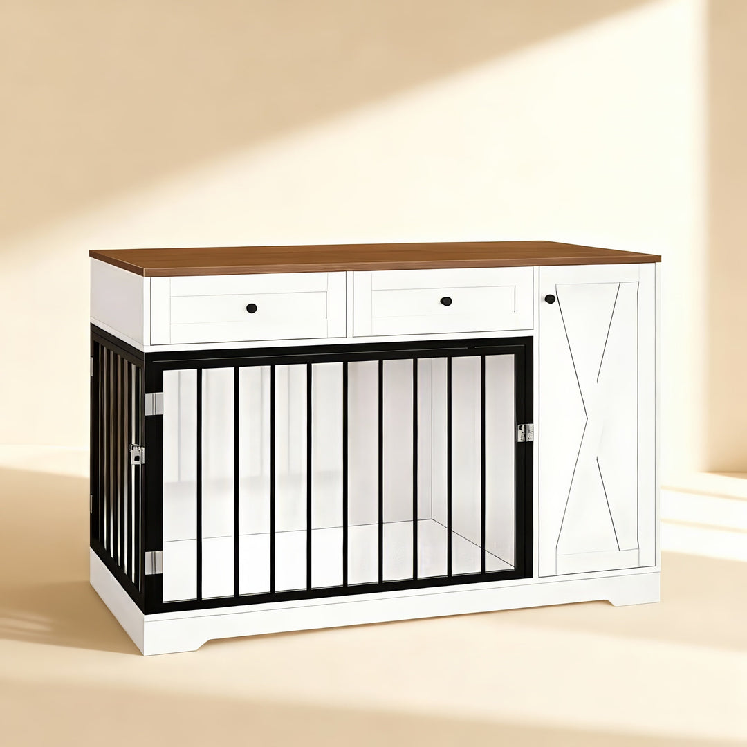 dark oak and white #finish_dark-oak-and-white