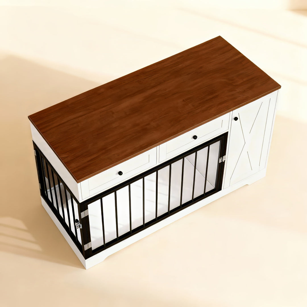 dark oak and white #finish_dark-oak-and-white