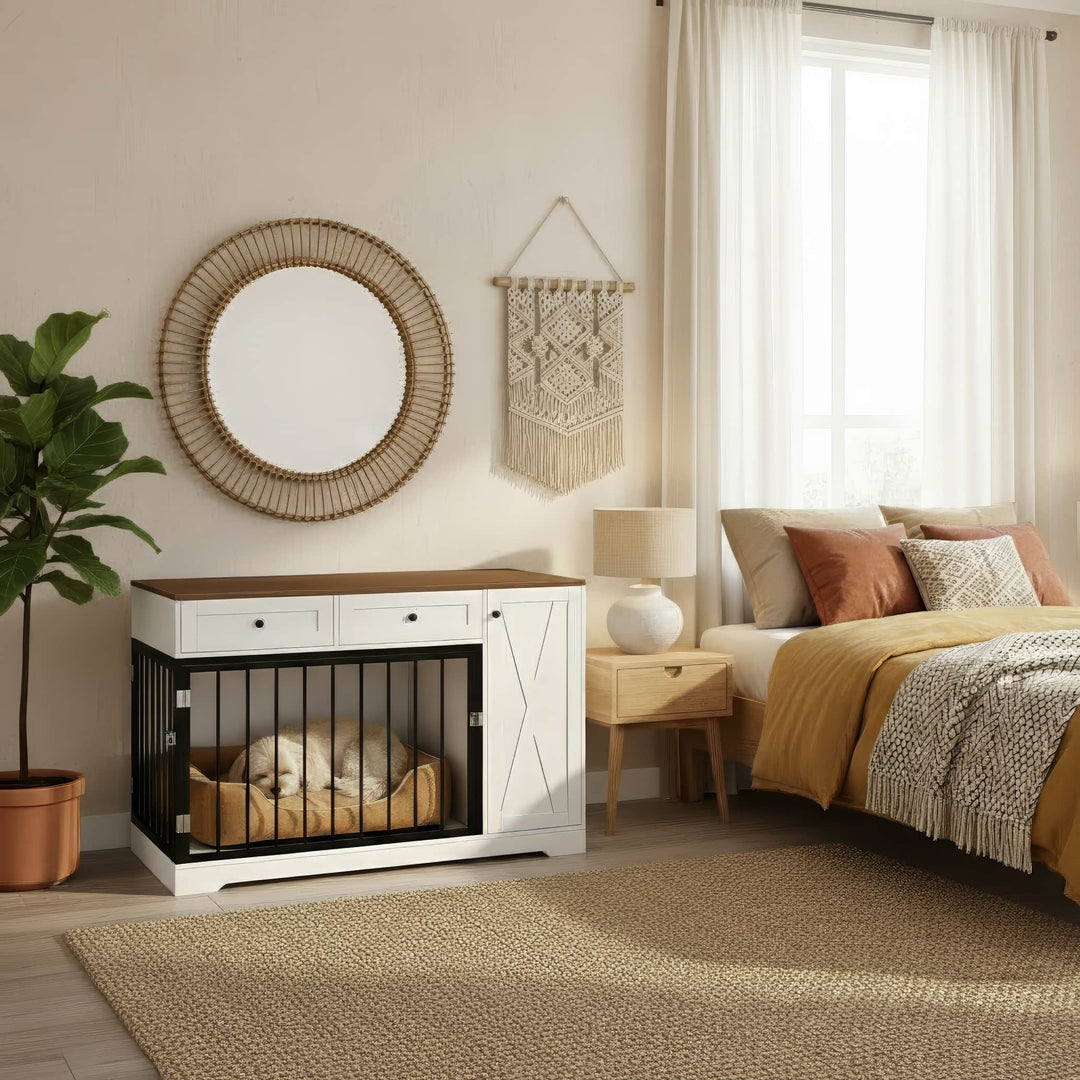 dark oak and white #finish_dark-oak-and-white