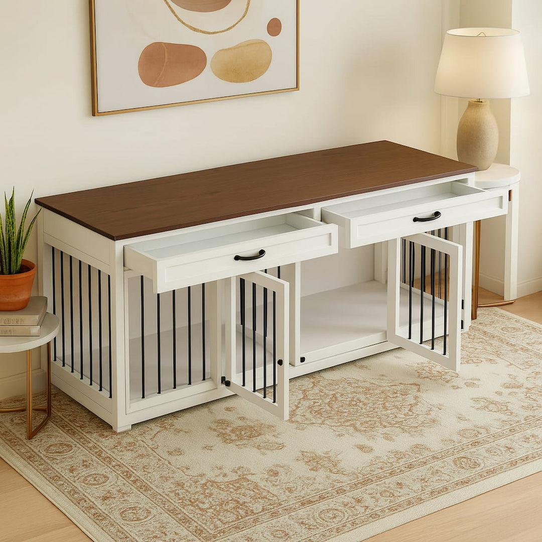 dark oak and white #finish_dark-oak-and-white