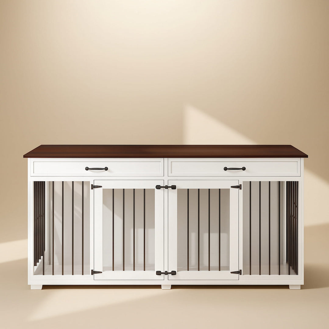 dark oak and white #finish_dark-oak-and-white