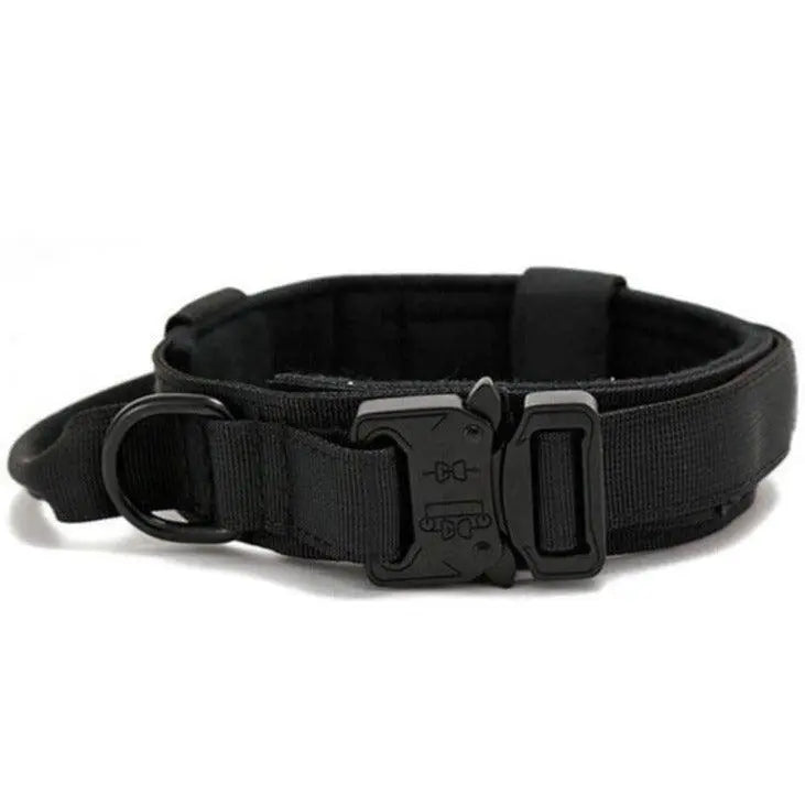 Camo Tactical Collar BonaceBoutique Black M Collar(36-48cm)