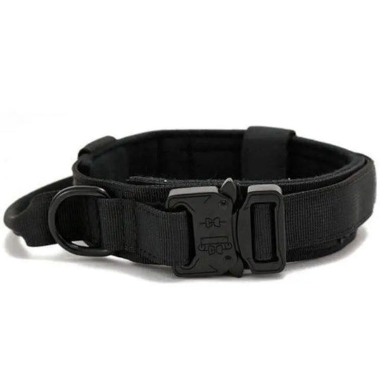 Camo Tactical Collar BonaceBoutique Black M Collar(36-48cm)