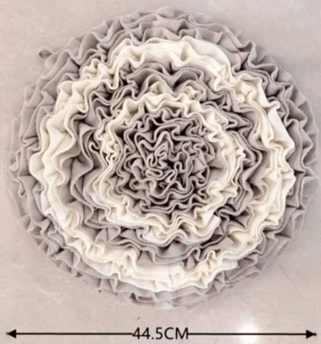 Flower Snuffle Mat 0 BonaceBoutique Grey & White