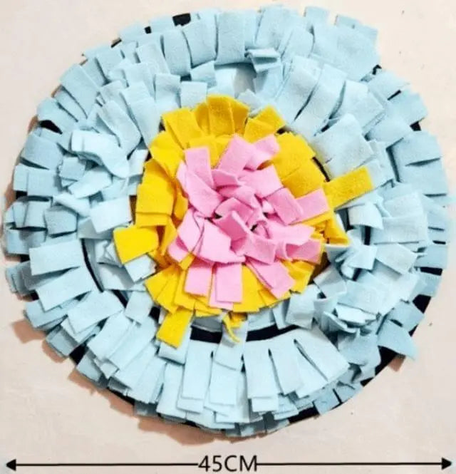 Flower Snuffle Mat 0 BonaceBoutique Light Blue & Yellow