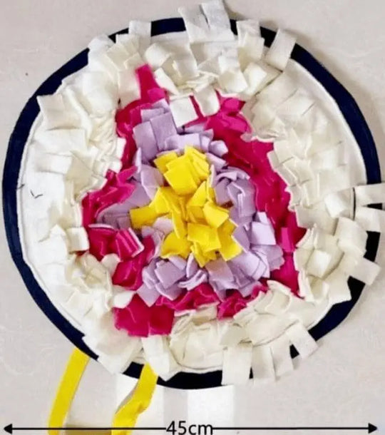 Flower Snuffle Mat 0 BonaceBoutique White & Red