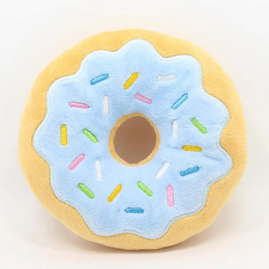 Squeaky Plush Donut Toys 