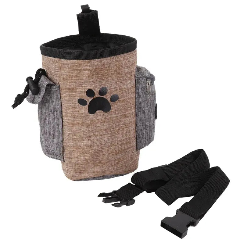 Pet Treat Bag with Waste Bag Holder 