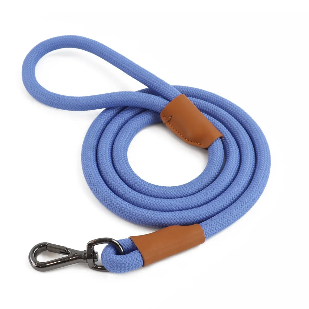 Strong Nylon Rope Leash OnePaw Dog Company Blue 2.1M / 7' 