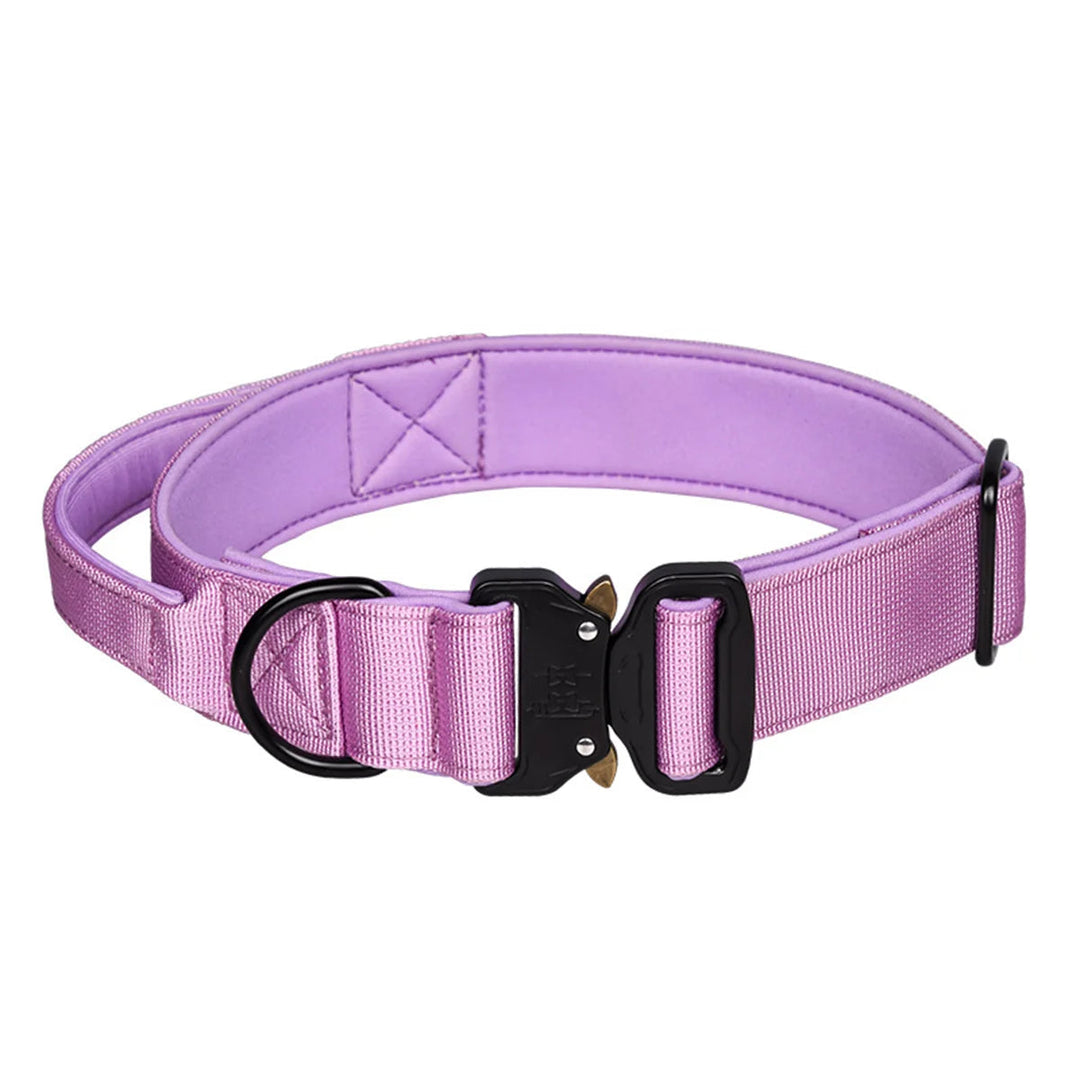 Multi Color Collar With Control Handle OnePaw Dog Company Purple M 