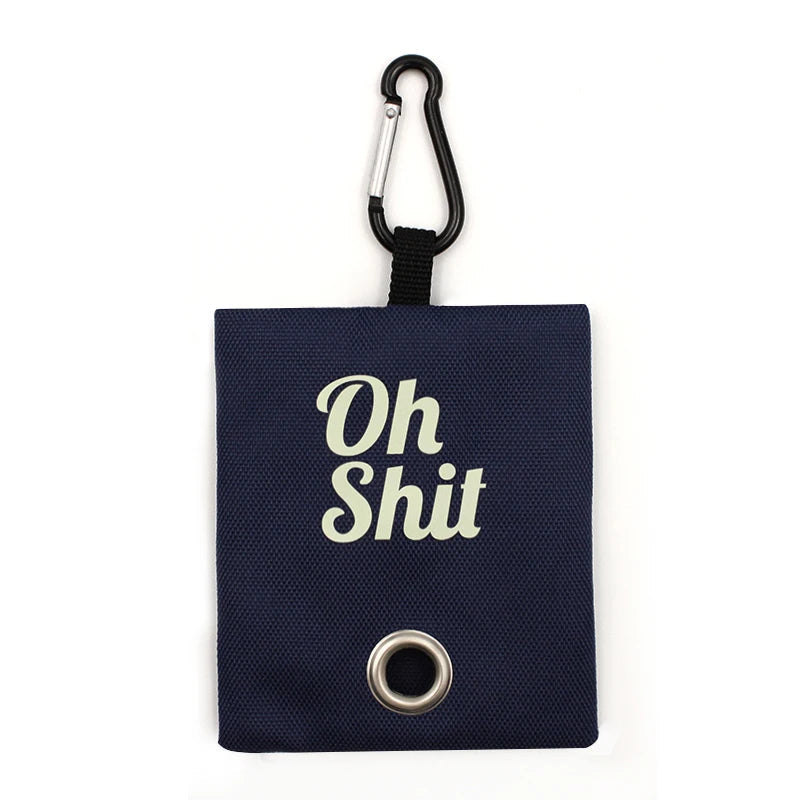 "Oh Shit" Bag Holder OnePaw Dog Company Navy 