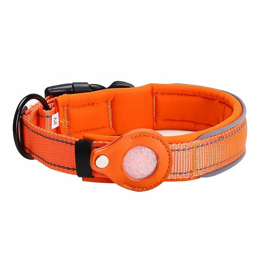 Waterproof AirTag Collar OnePaw Dog Company orange S (12-15 in / 30-37cm) 