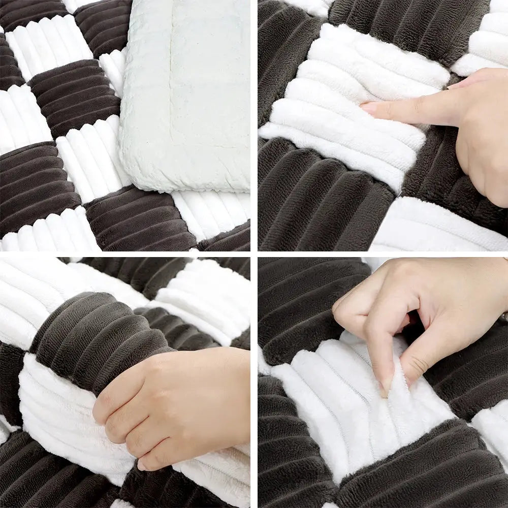 Dog Bed Mat Warm Pet Cat Scratchable Blanket Anti-slip Washable Cushion Sofa Couch Cover Protector For Large Dogs Pet Supplies 