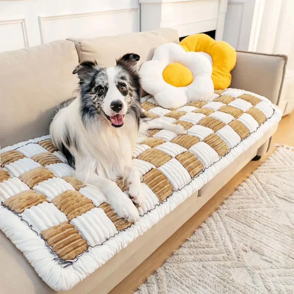 Dog Bed Mat Warm Pet Cat Scratchable Blanket Anti-slip Washable Cushion Sofa Couch Cover Protector For Large Dogs Pet Supplies 