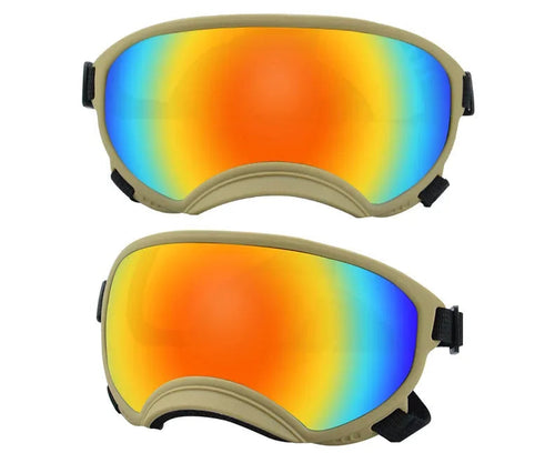 Anti UV Dog Goggles OnePaw Dog Company Khaki S Polarized