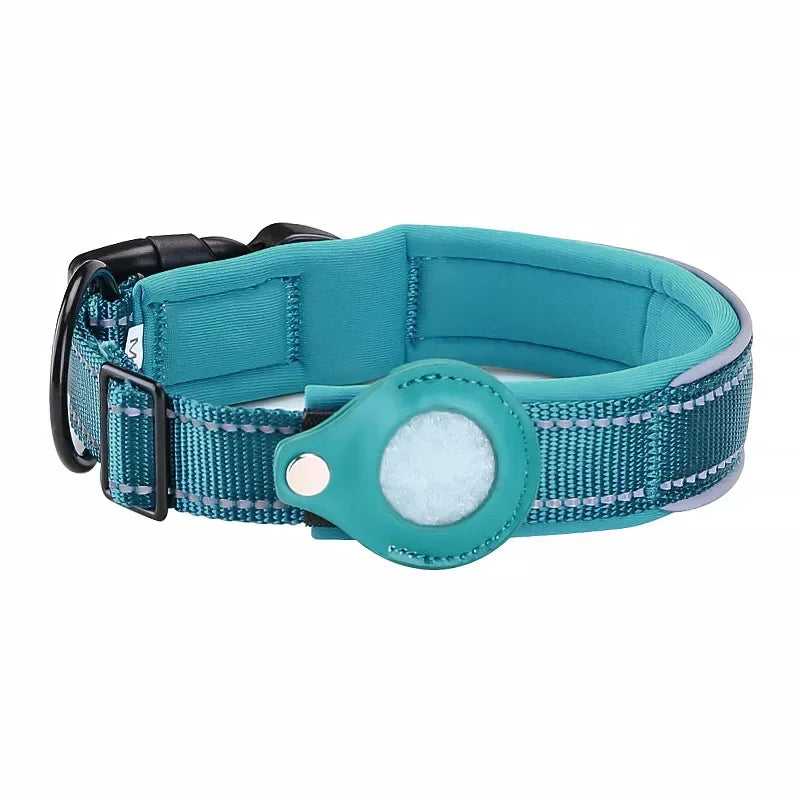 Waterproof AirTag Collar OnePaw Dog Company blue S (12-15 in / 30-37cm) 