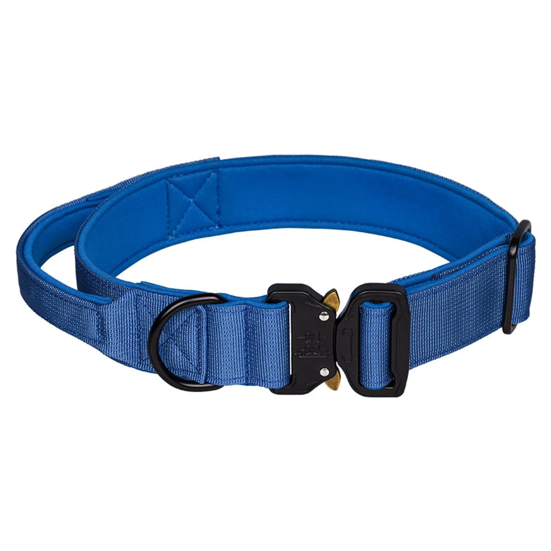 Multi Color Collar With Control Handle OnePaw Dog Company Blue M 