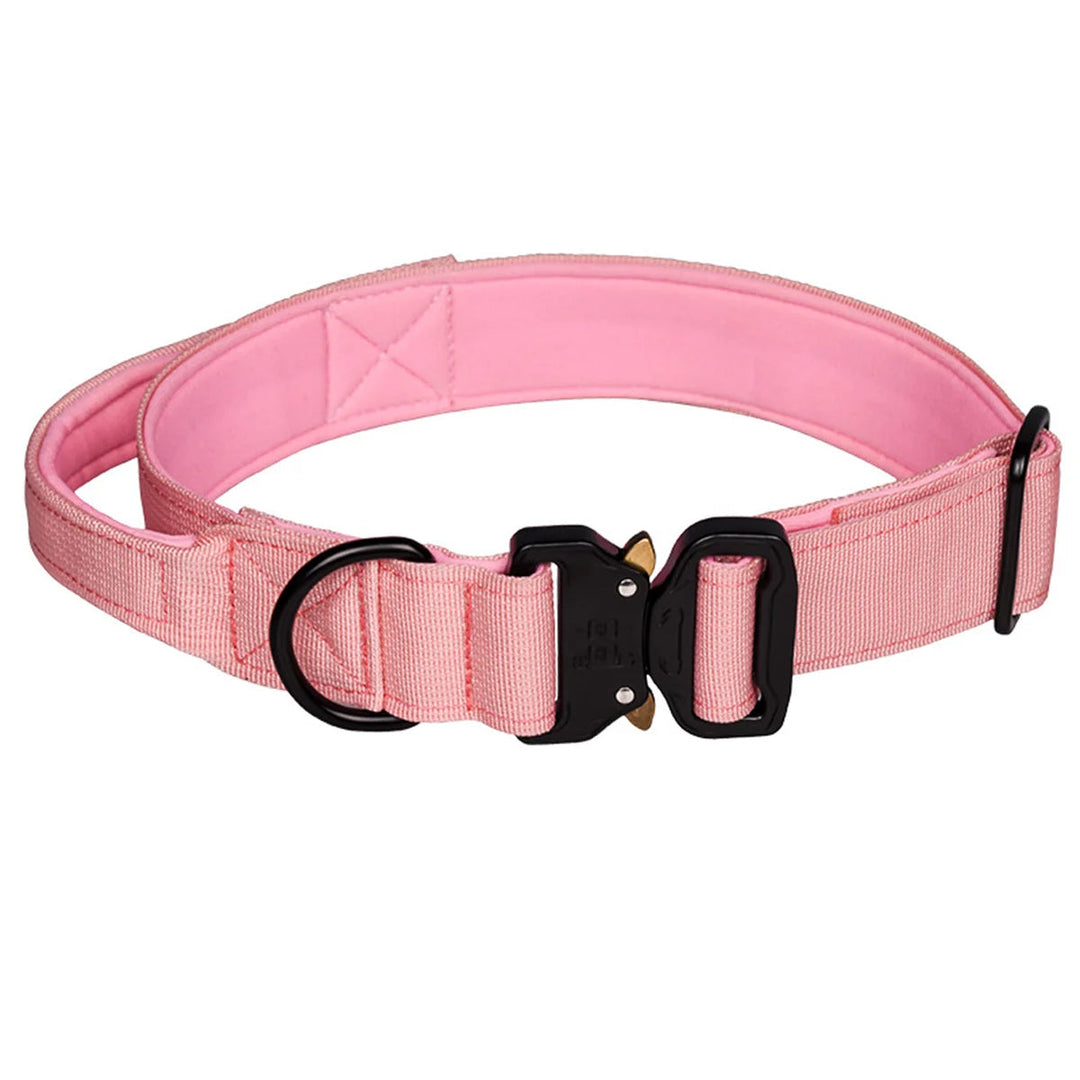 Multi Color Collar With Control Handle OnePaw Dog Company Light Pink M 