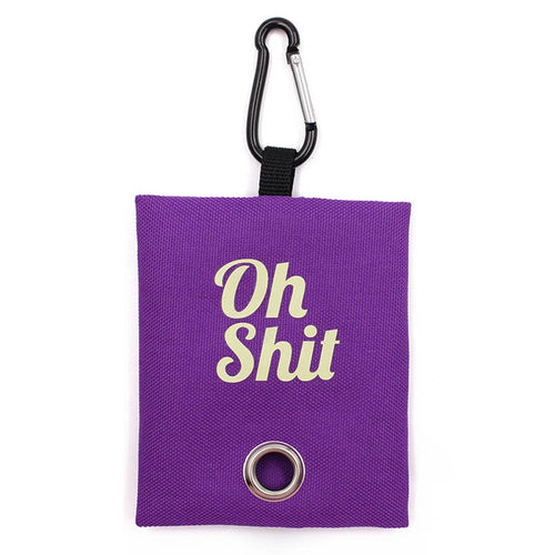 "Oh Shit" Bag Holder OnePaw Dog Company Purple 