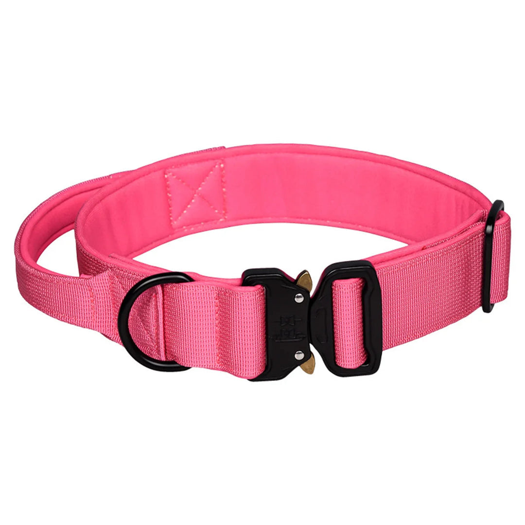 Multi Color Collar With Control Handle OnePaw Dog Company Pink M 