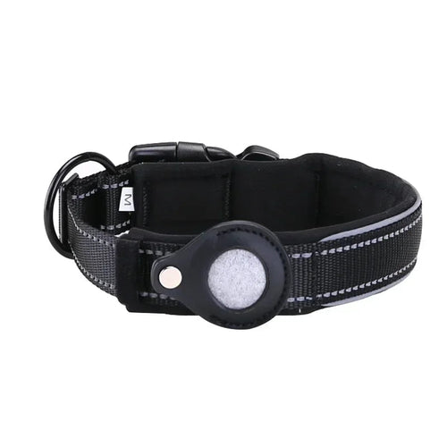 Waterproof AirTag Collar OnePaw Dog Company black S (12-15 in / 30-37cm) 