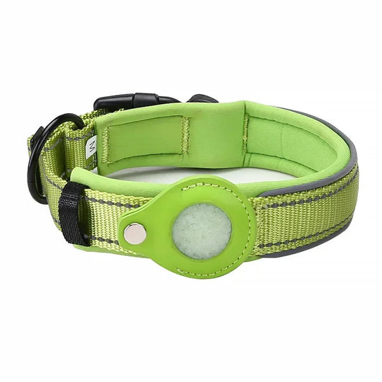 Waterproof AirTag Collar OnePaw Dog Company green S (12-15 in / 30-37cm) 