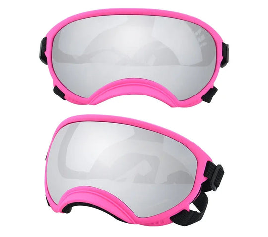 Anti UV Dog Goggles OnePaw Dog Company Pink S Silver Tint