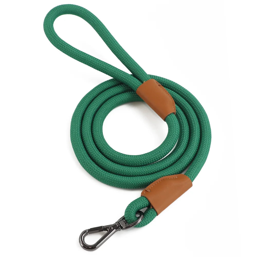 Strong Nylon Rope Leash OnePaw Dog Company Green 2.1M / 7' 