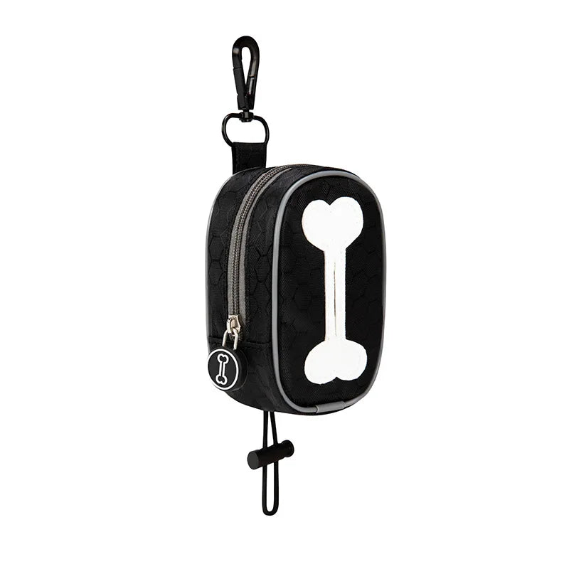 Dog Poop Bag Holder & Accessory Bag One Paw Dog Company Black 