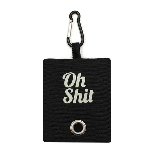 "Oh Shit" Bag Holder OnePaw Dog Company Black 