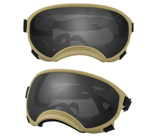 Anti UV Dog Goggles OnePaw Dog Company Khaki S Black Tint