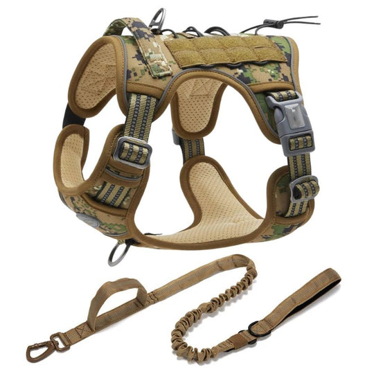 No Pull Reflective Harness BonaceBoutique Army Army S Harness & Leash Set.  