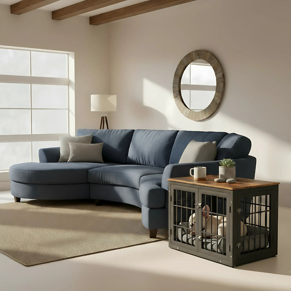 #finish_walnut-and-black  avenor luxury furniture dog crate 