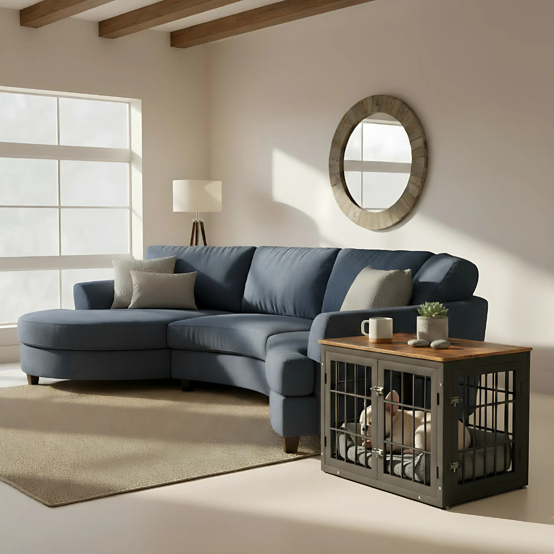#finish_walnut-and-black  avenor luxury furniture dog crate 