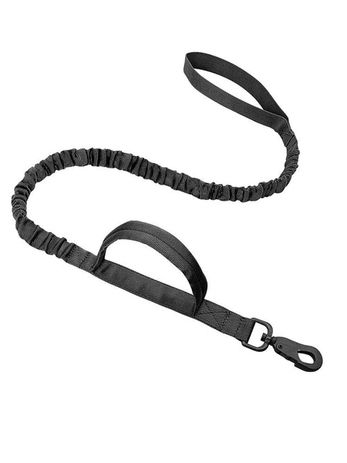 Tactical Bungee Leash 0 OnePaw Dog Company Black 