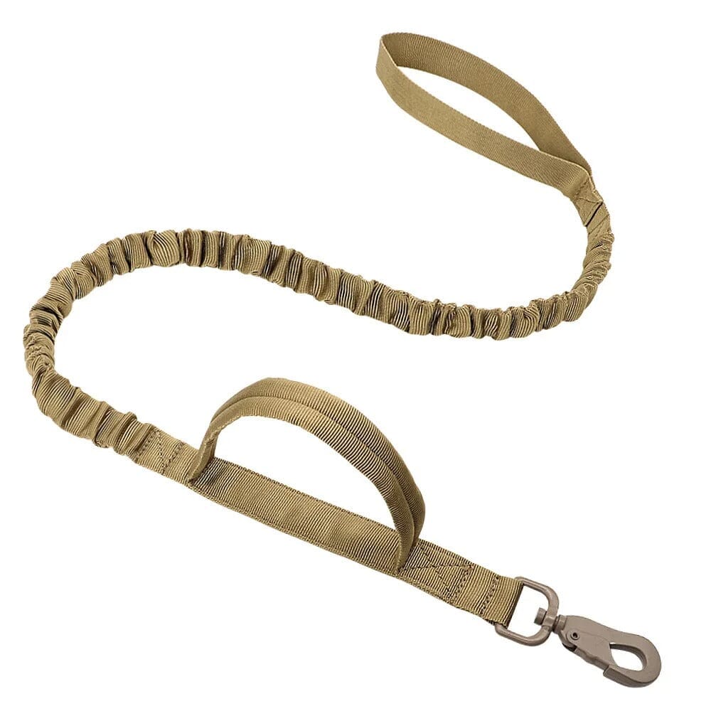 Tactical Bungee Leash 0 OnePaw Dog Company Khaki 