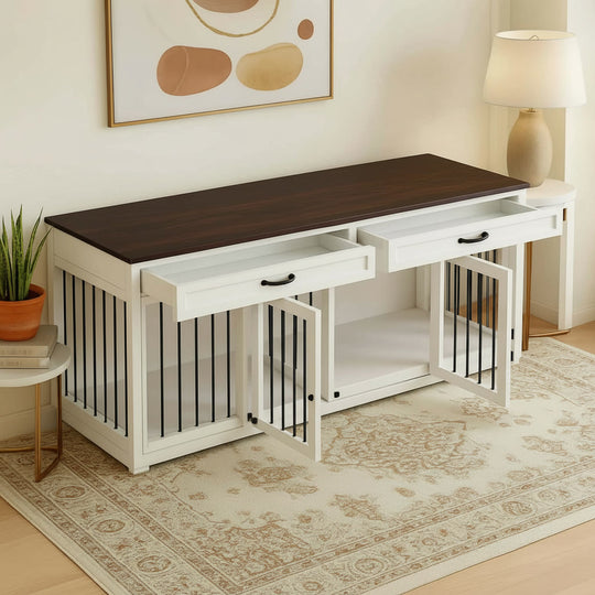 dark oak and white #finish_dark-oak-and-white