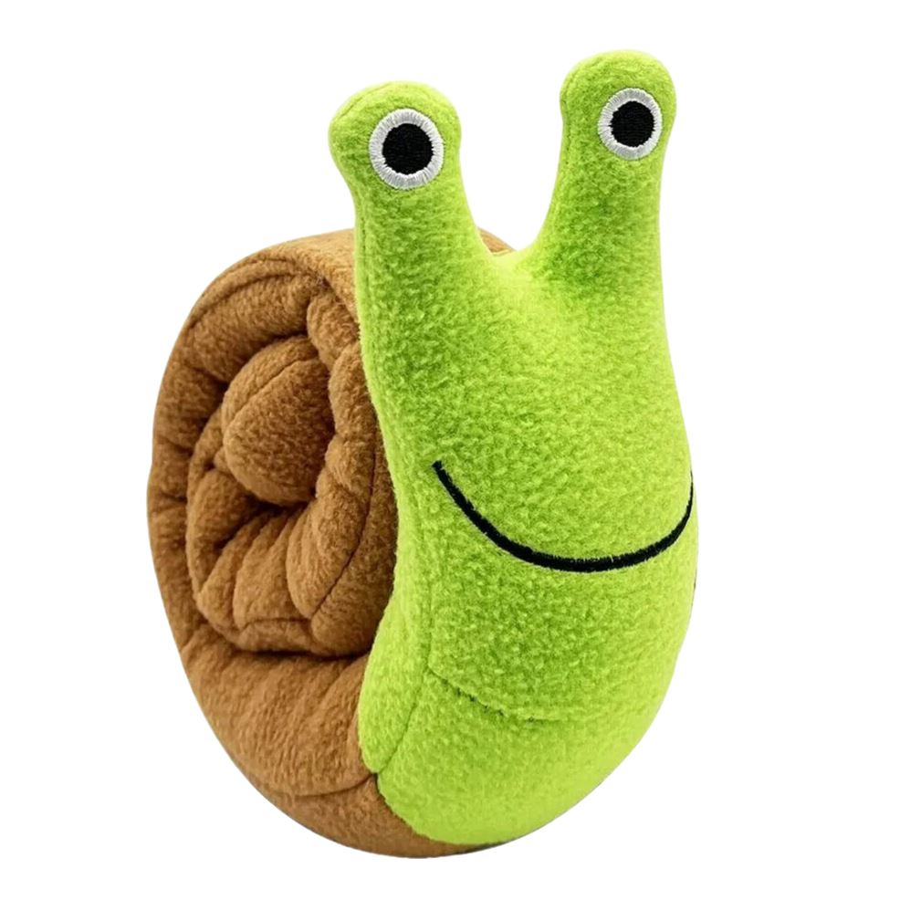 Interactive Roll-Up Squeaky Snail One Paw Dog Company Green Snail 