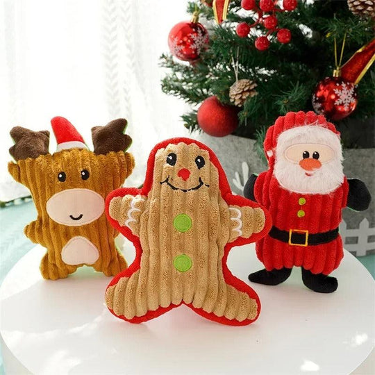 Christmas Plush Squeaker Toys 